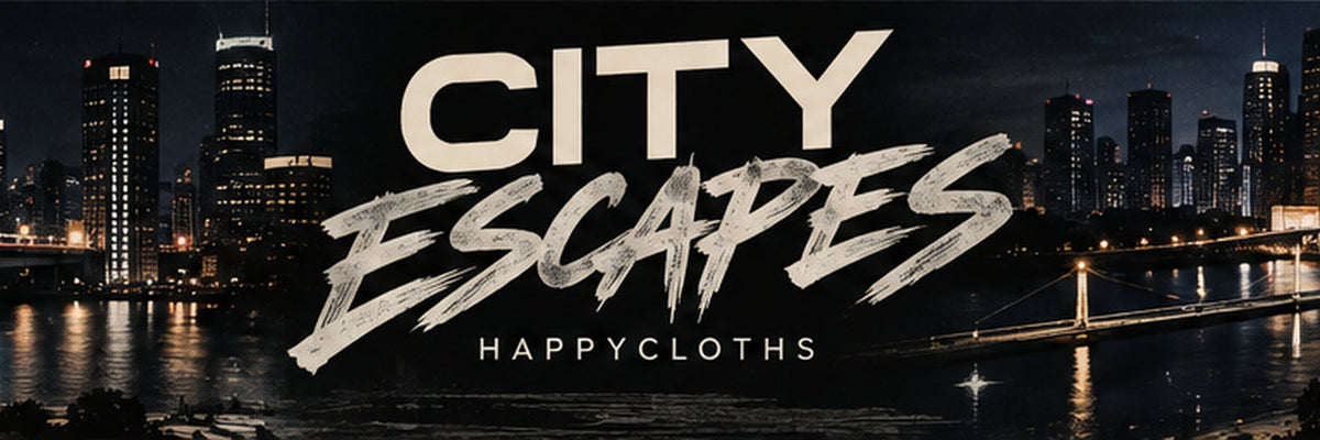 HAPPYCLOTHS City Escapes collection banner