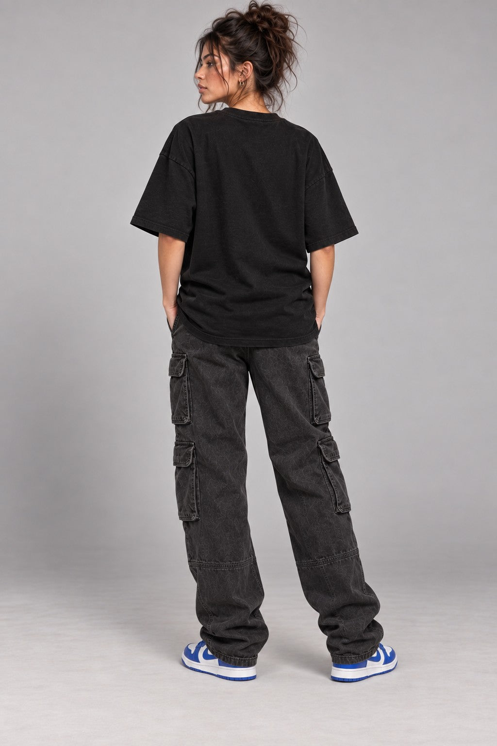 Pop The Hood Midnight Tune oversized T-shirt back view