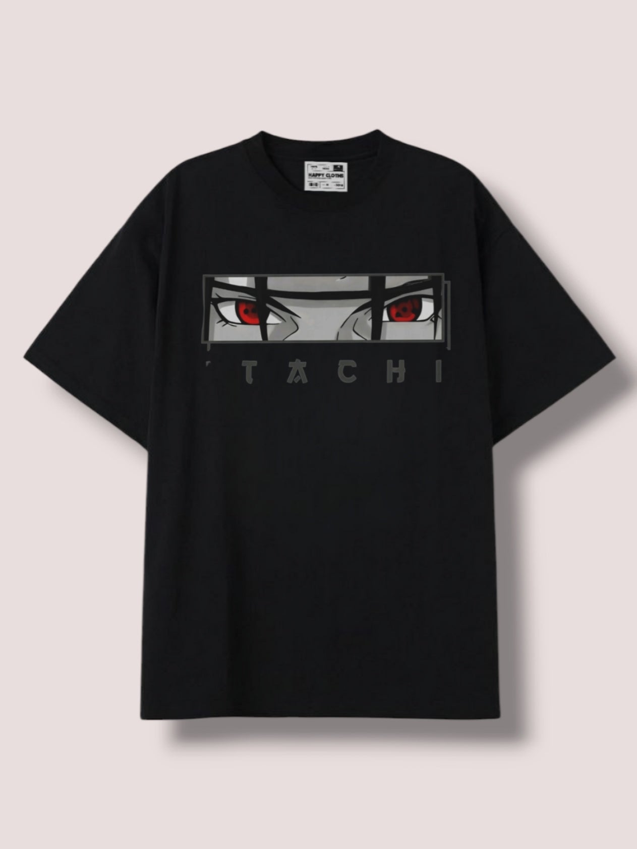 Anime black color oversized t-shirt