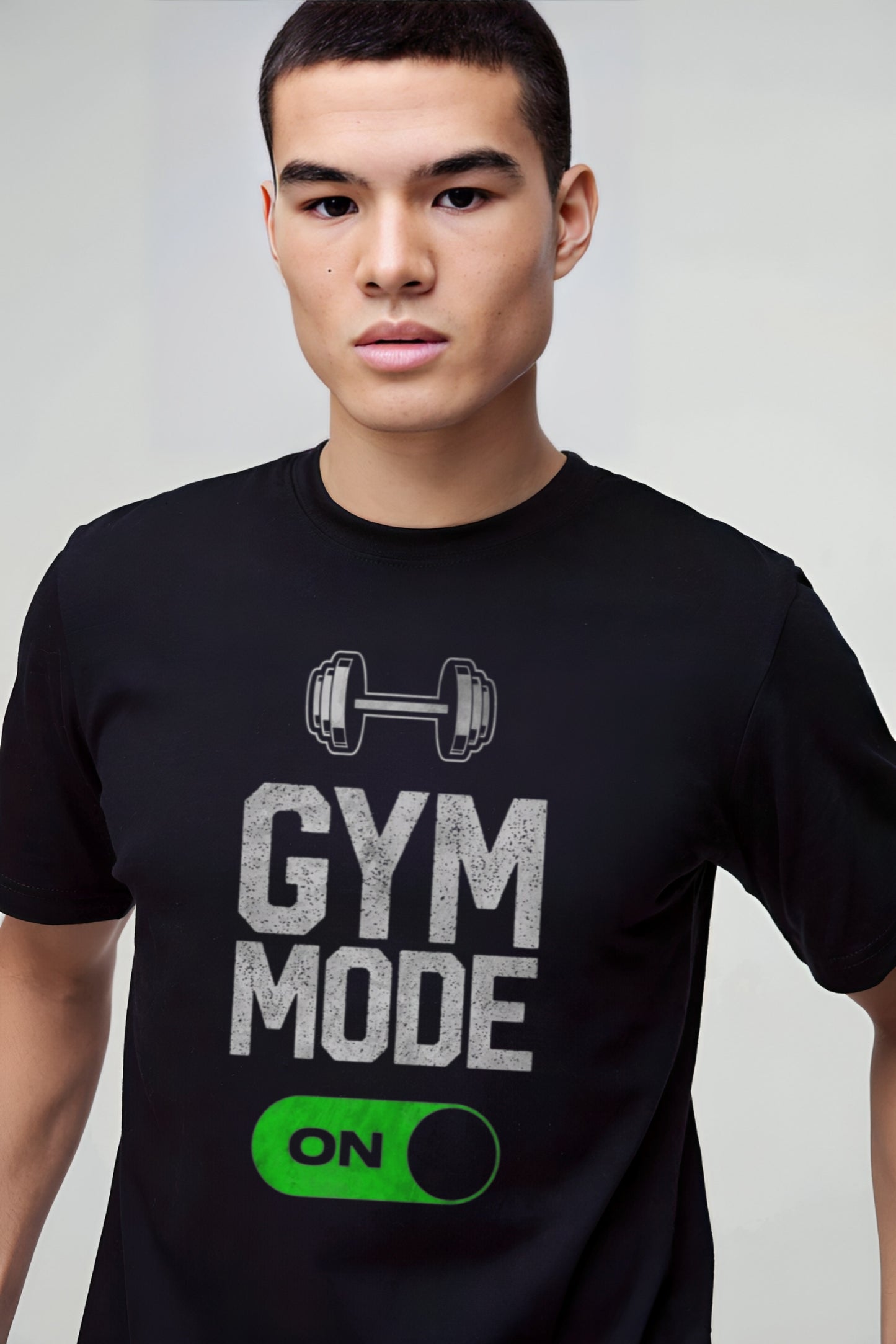 GYM MODE ON REGULAR T-SHIRT