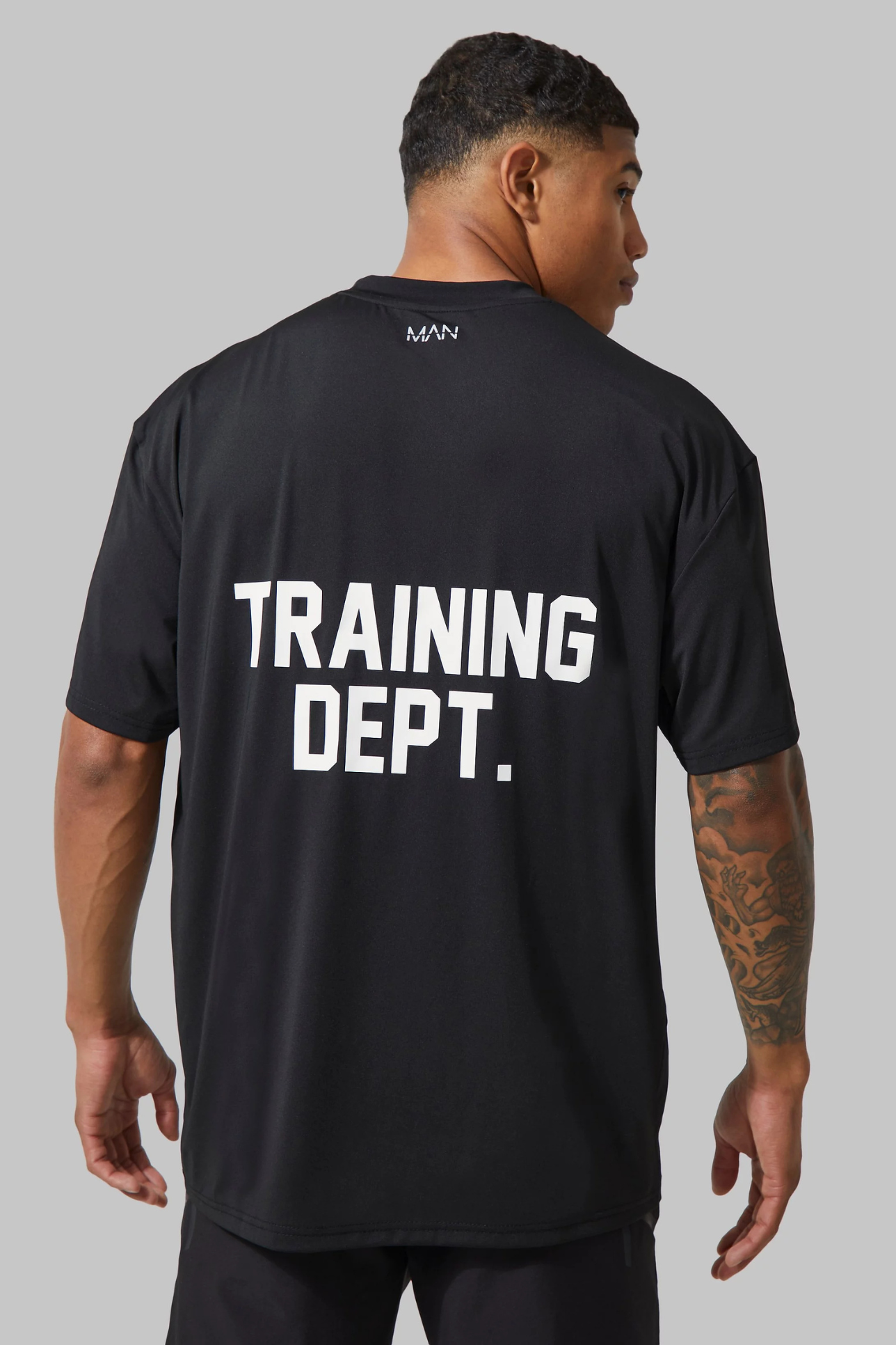 TRAINING DEPT. BLACK OVERSIZED T-SHIRT