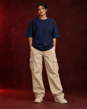 Plain navy front