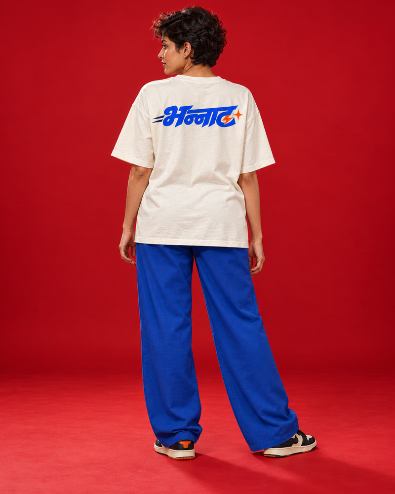 BHANNAT — WOMEN'S OFF-WHITE OVERSIZED T-SHIRT