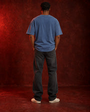 Plain faded blue back