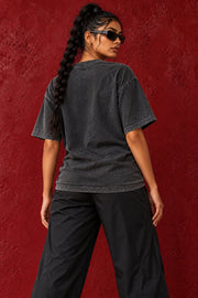 Plain back of tee on braided model