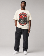 California Road Culture 77 oversized T-shirt front