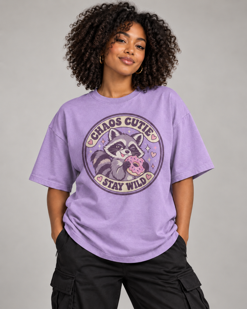 CHAOS CUTIE WOMEN'S OVERSIZED T-SHIRT
