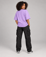 CHAOS CUTIE WOMEN'S OVERSIZED T-SHIRT in Lavender – clean back