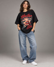 City Rush Hustle women oversized T-shirt full front