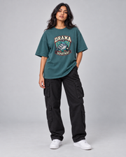 DRAMA DEPARTMENT WOMEN'S OVERSIZED T-SHIRT corrected full front