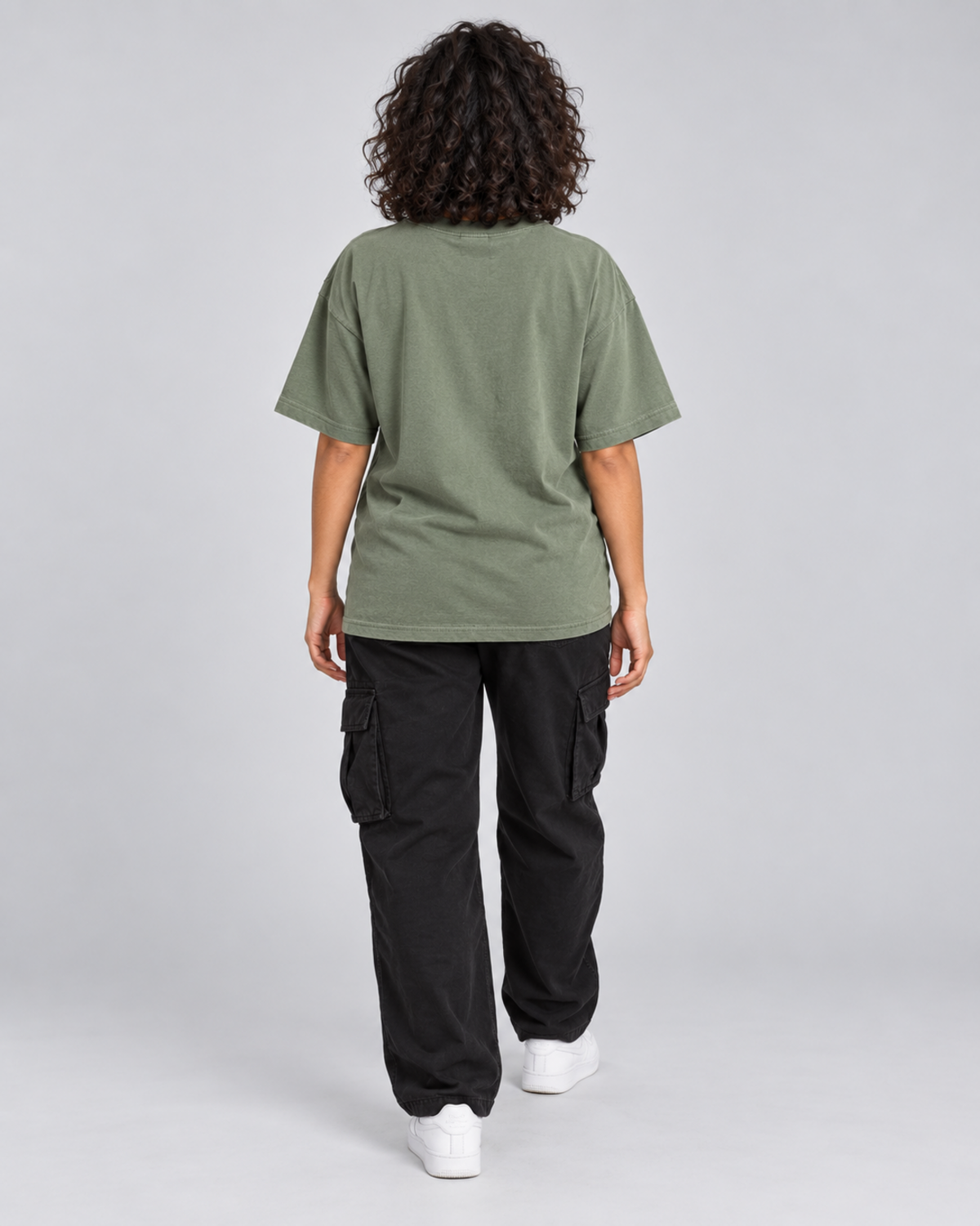 TOO CUTE TO CARE WOMEN'S OVERSIZED T-SHIRT corrected natural straight back