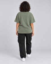 TOO CUTE TO CARE WOMEN'S OVERSIZED T-SHIRT corrected natural straight back