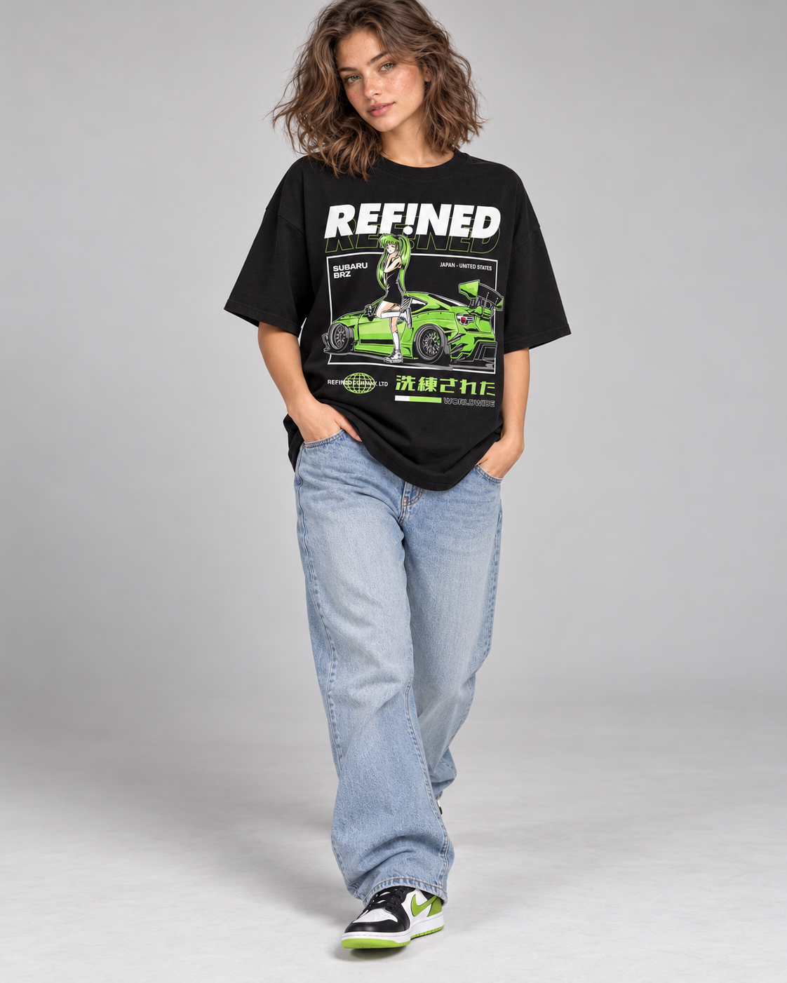 REFINED BRZ women's T-shirt three-quarter front