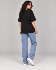 Girls Speed Squad women oversized black T-shirt clean back
