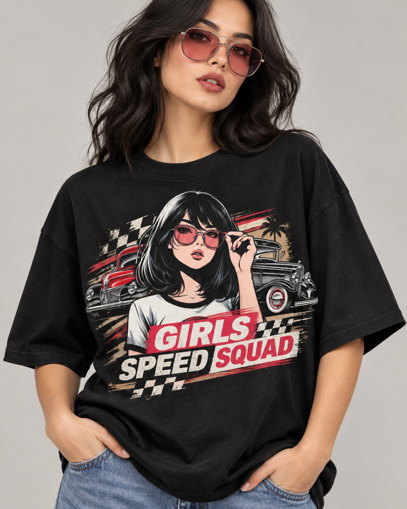 GIRLS SPEED SQUAD OVERSIZED T-SHIRT