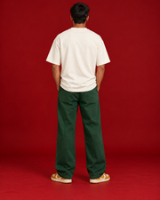 GROW AT YOUR PACE illustrated offwhite tee Back view