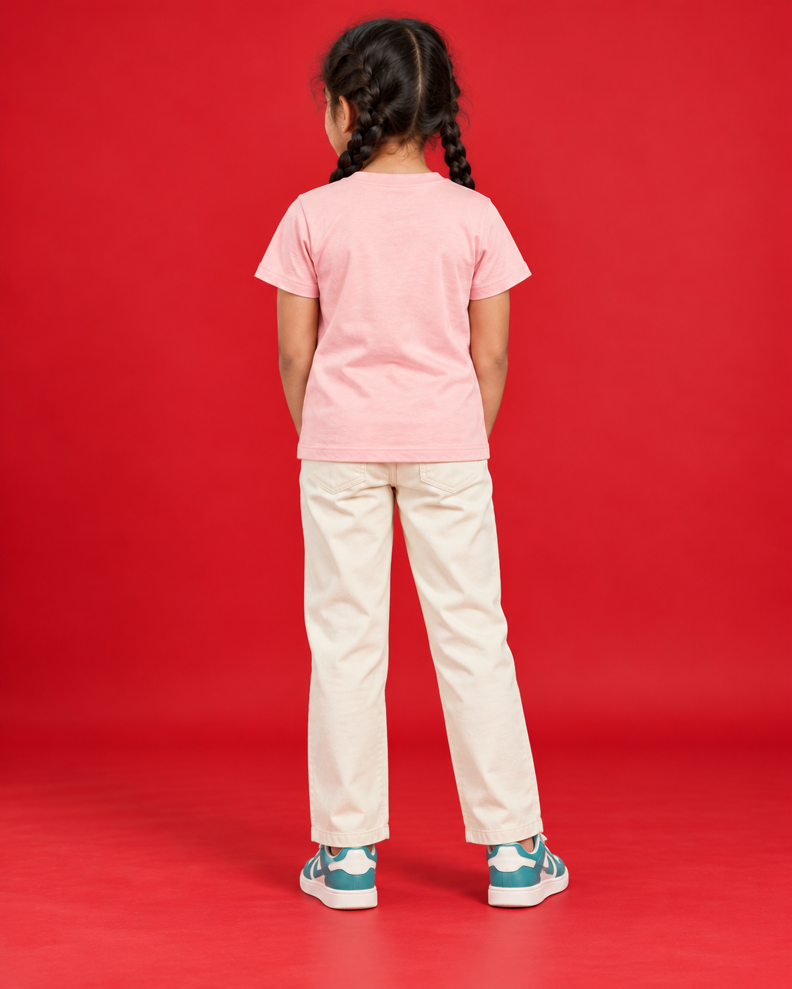 Happy Hop Club pink kids tee back
