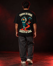 Thoda Sa Ghar black oversized tee back print hero