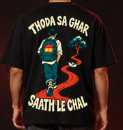 Close-up of Thoda Sa Ghar print