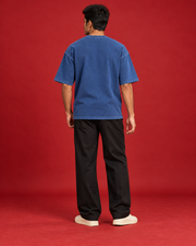 LESS NOISE MORE LIFE plain blue tee back