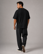 LIFE IS GOOD black oversized T-shirt clean back