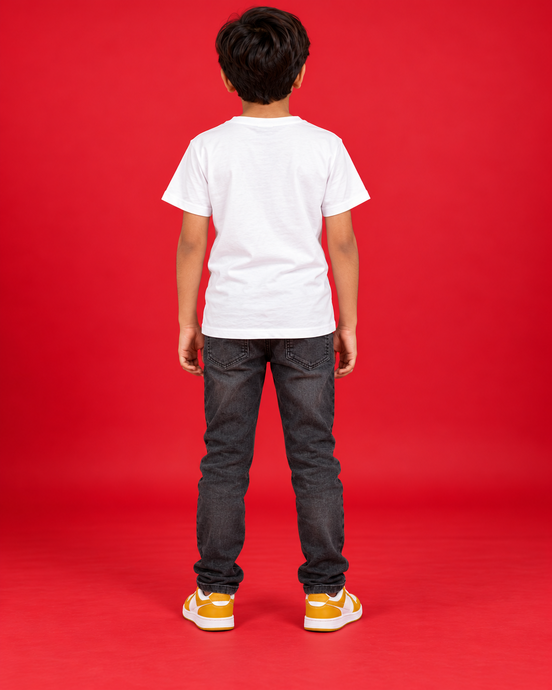 Little Jungle Jam white kids tee back