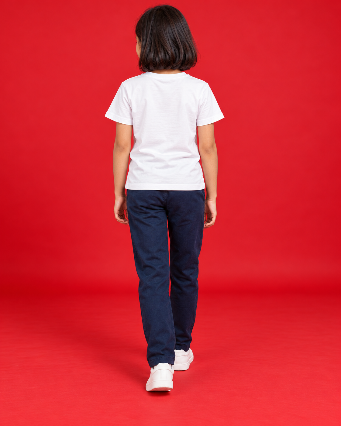 Little Ocean Crew white kids tee back