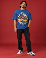 MIDNIGHT RAMEN blue tee front