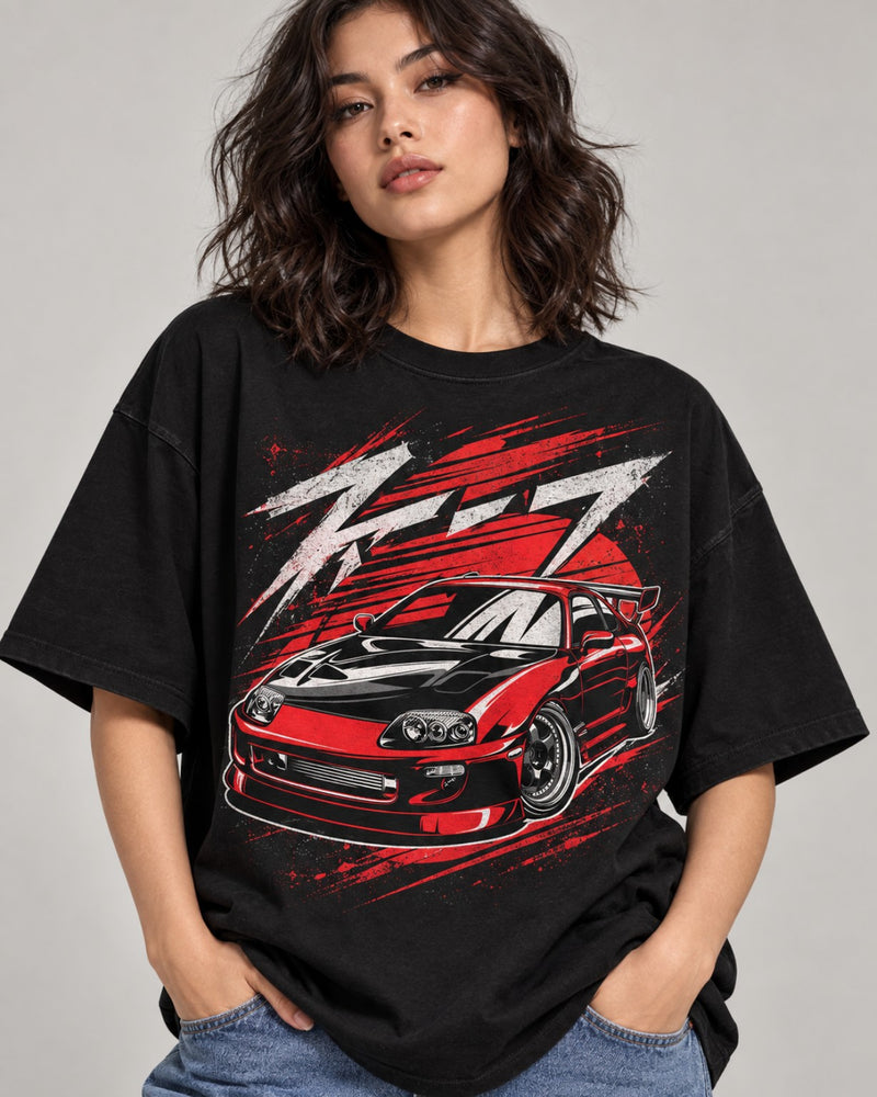 MIDNIGHT RUN RACING OVERSIZED T-SHIRT