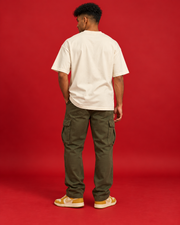 Mini Miles off-white oversized T-shirt plain back view