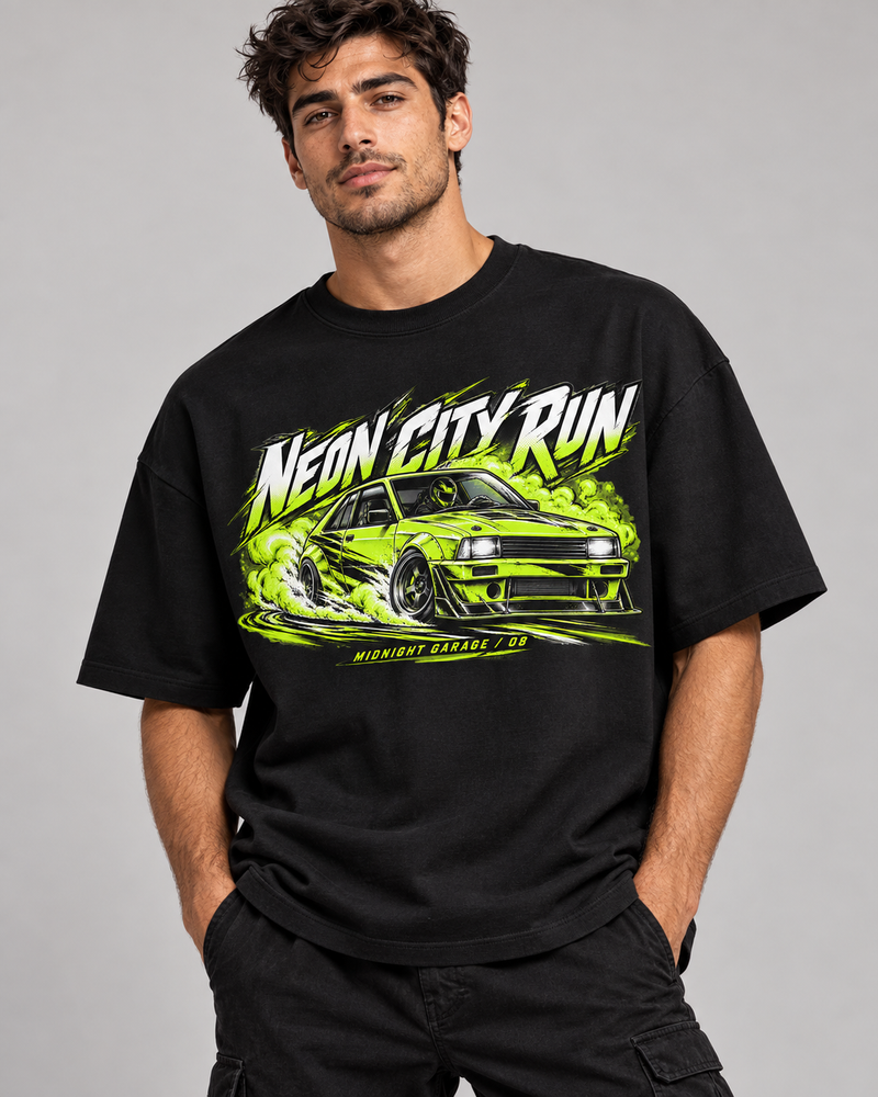 NEON CITY RUN OVERSIZED T-SHIRT