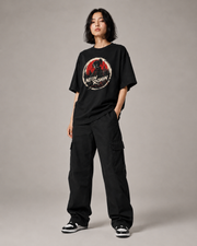 Neon Ronin women's oversized T-shirt three-quarter view
