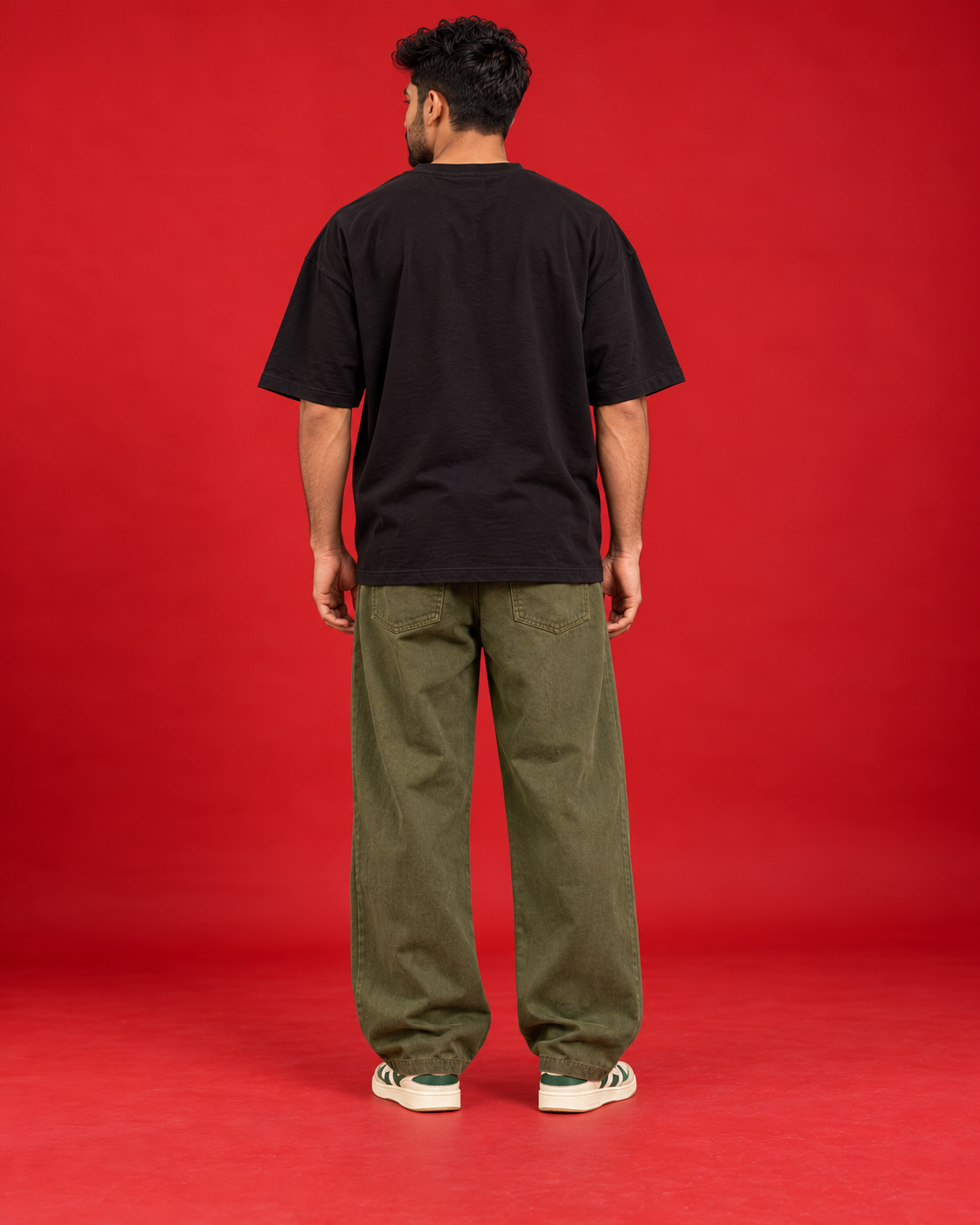 Night League 90 black mens oversized tee back