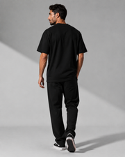 Night Rider Orbit black oversized T-shirt clean back