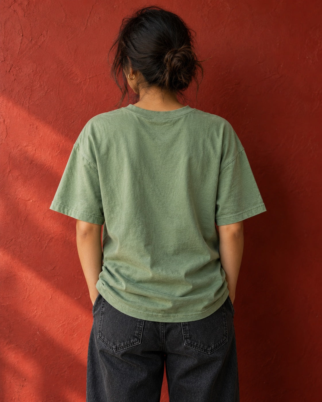 Plain back of Out of Office tee