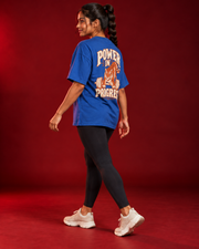 POWER IN PROGRESS women's tee Three quarter rear side view