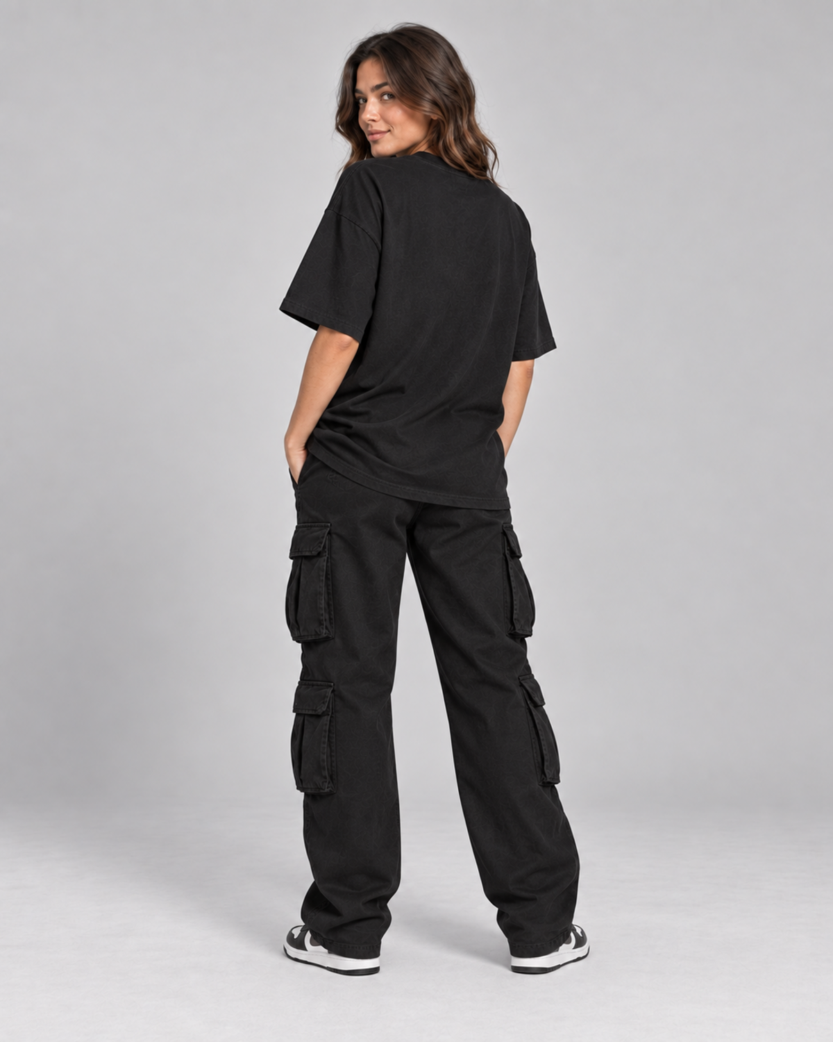 PURR Cat Women's Oversized T-shirt clean back