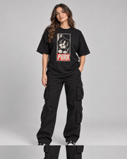 PURR Cat Women's Oversized T-shirt full front