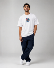 Ride 64 Way of Life white oversized T-shirt full front
