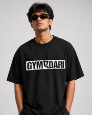 GYMADARI OVERSIZED T-SHIRT- BLACK