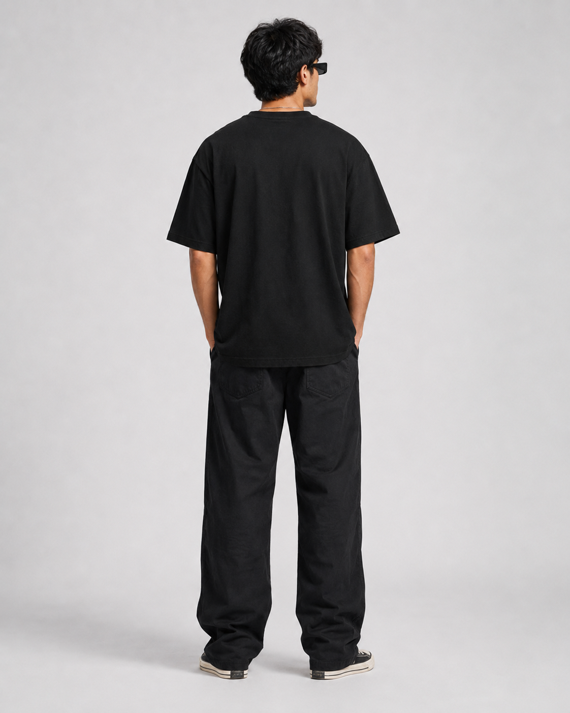 GYMADARI OVERSIZED T-SHIRT- BLACK