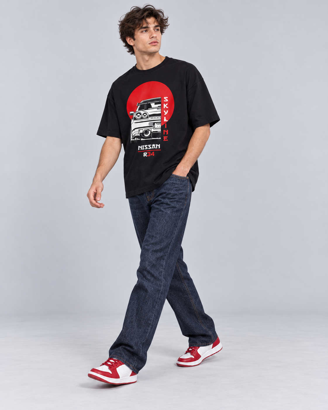SKYLINE R34 JDM OVERSIZED T-SHIRT