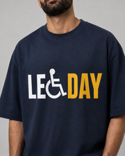 LEG DAY OVERSIZED T-SHIRT- BLUE