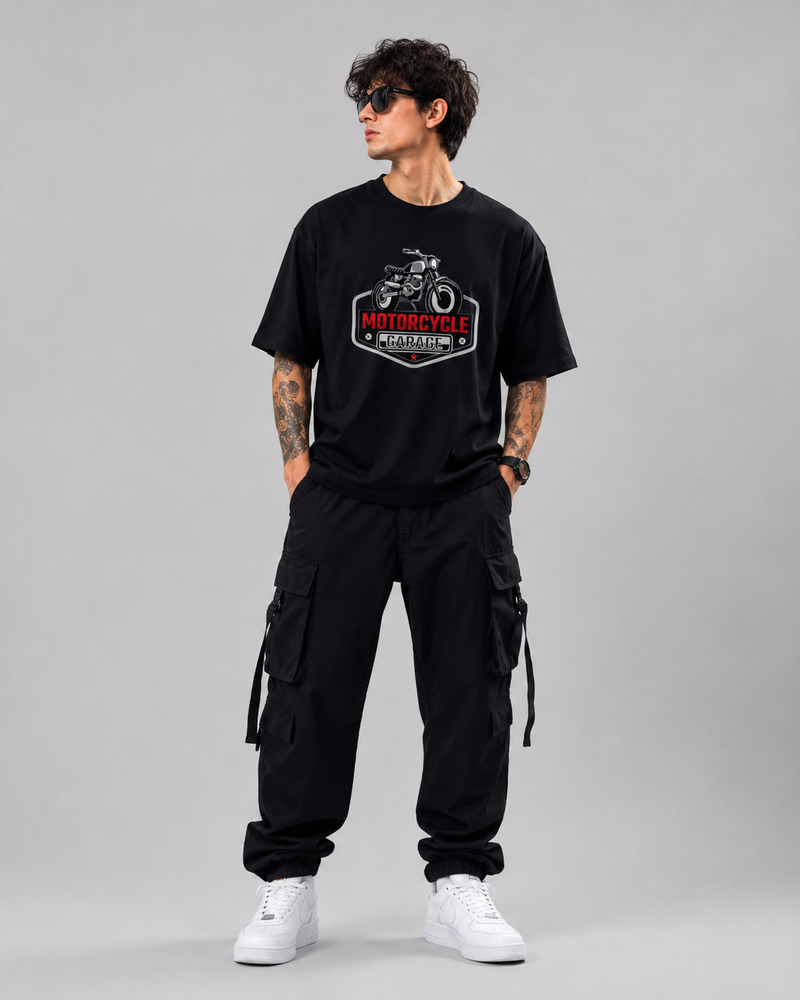 MOTOR GARAGE OVERSIZED T-SHIRT