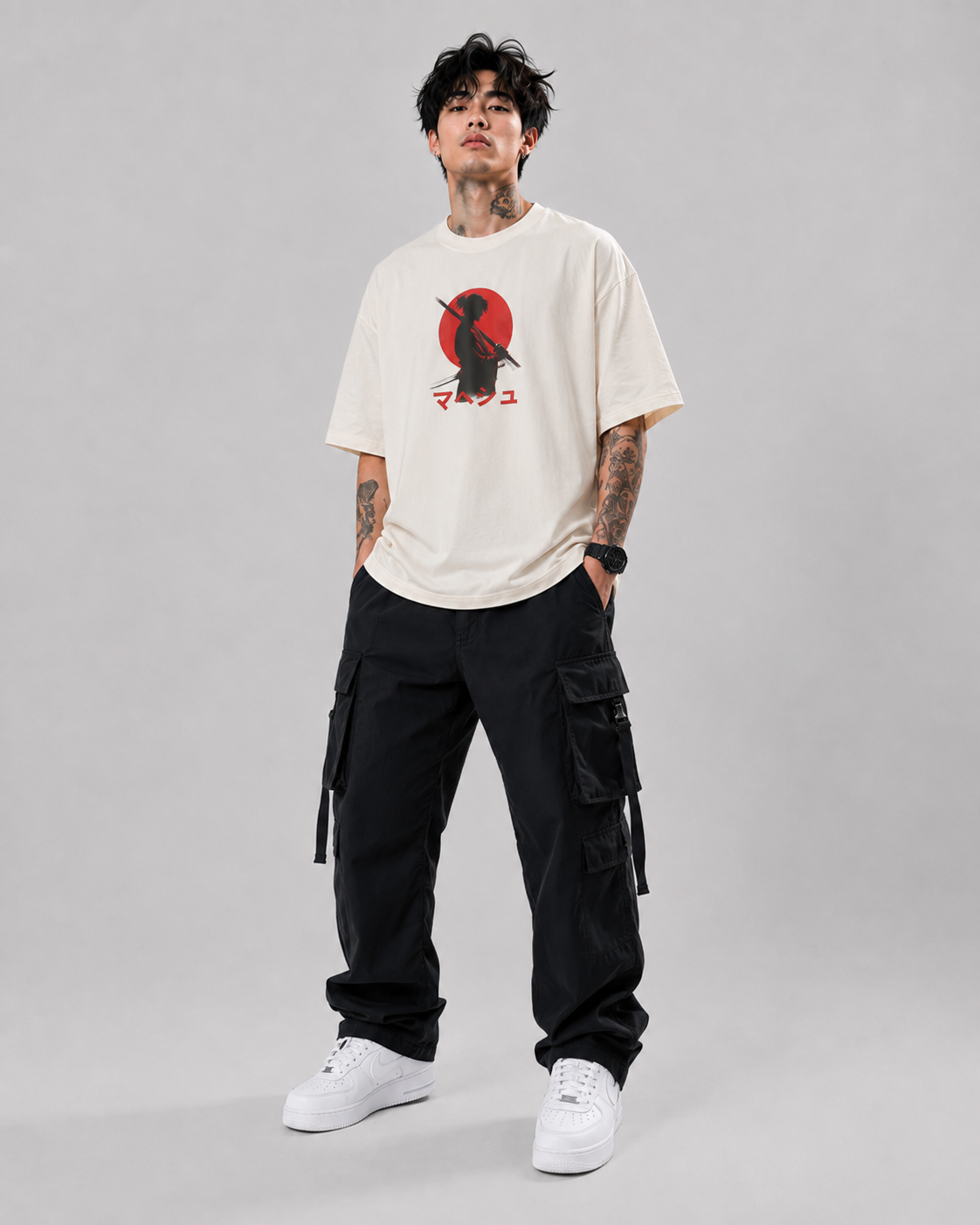 SAMURAI ANIME OVERSIZED T-SHIRT