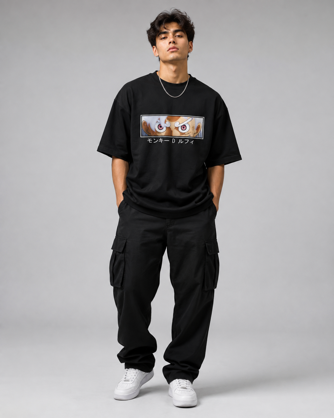 LUFFY ANIME OVERSIZED T-SHIRT