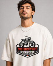 MOTORCYCLE GARACE OVERSIZED T-SHIRT