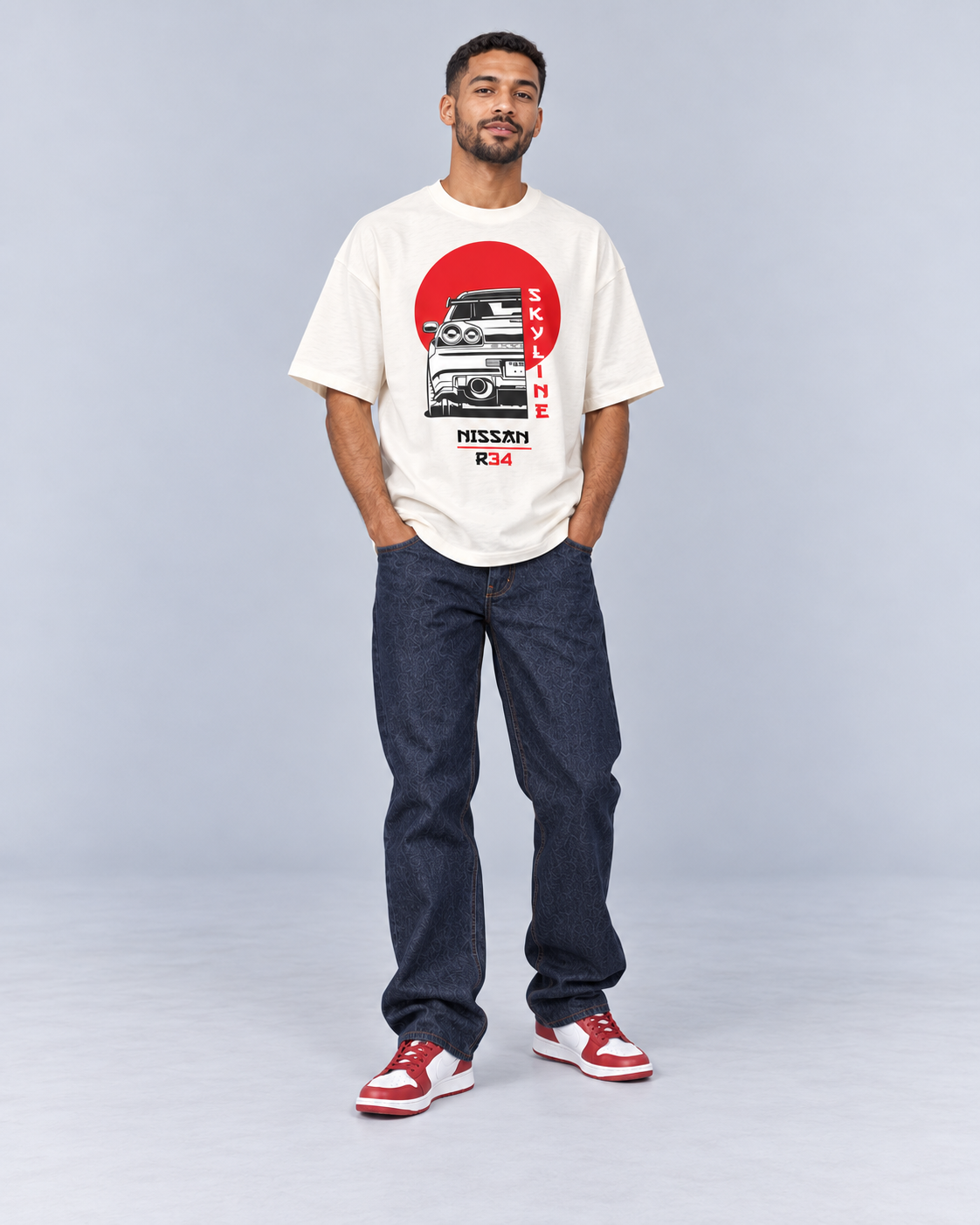 SKYLINE R34 JDM OVERSIZED T-SHIRT