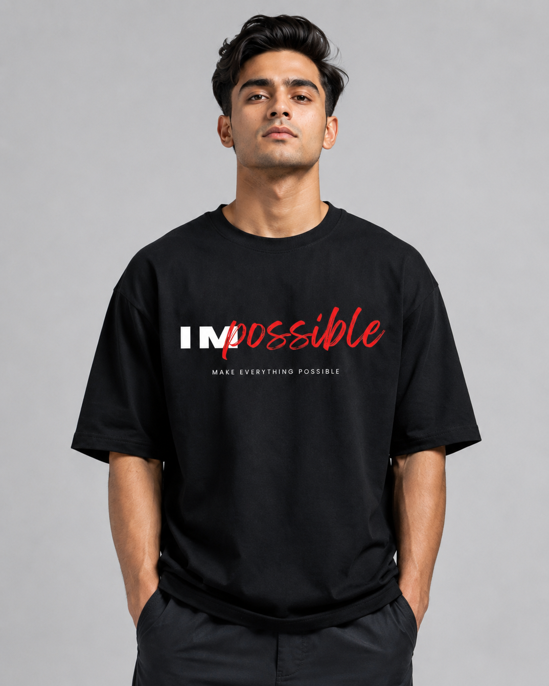 Impossible Oversized T-Shirt – Black
