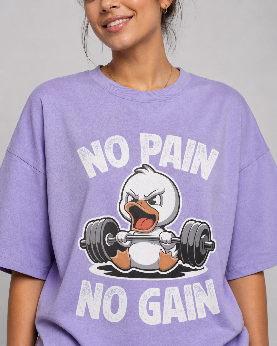 NO PAIN NO GAIN OVERSIZED T-SHIRT